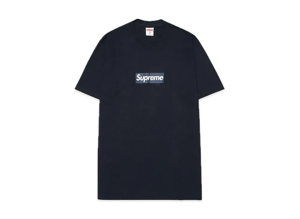 Supreme New York Yankees Box Logo Tee "Navy"