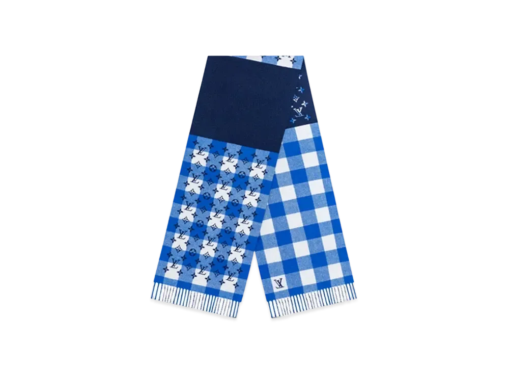 ルイヴィトン LV エシャルプ・モノグラム チェック ブロック 