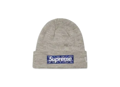 Supreme New Era® Box Logo Beanie "Grey"