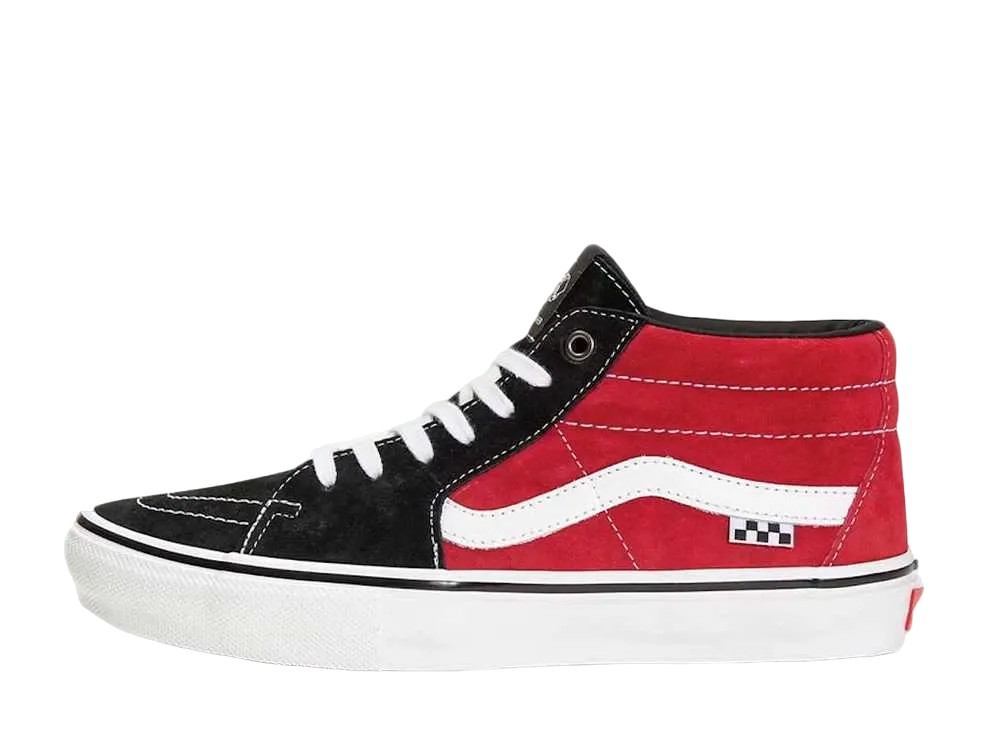 バンズ スケート グロッソ ミッド "ブラック レッド ホワイト"