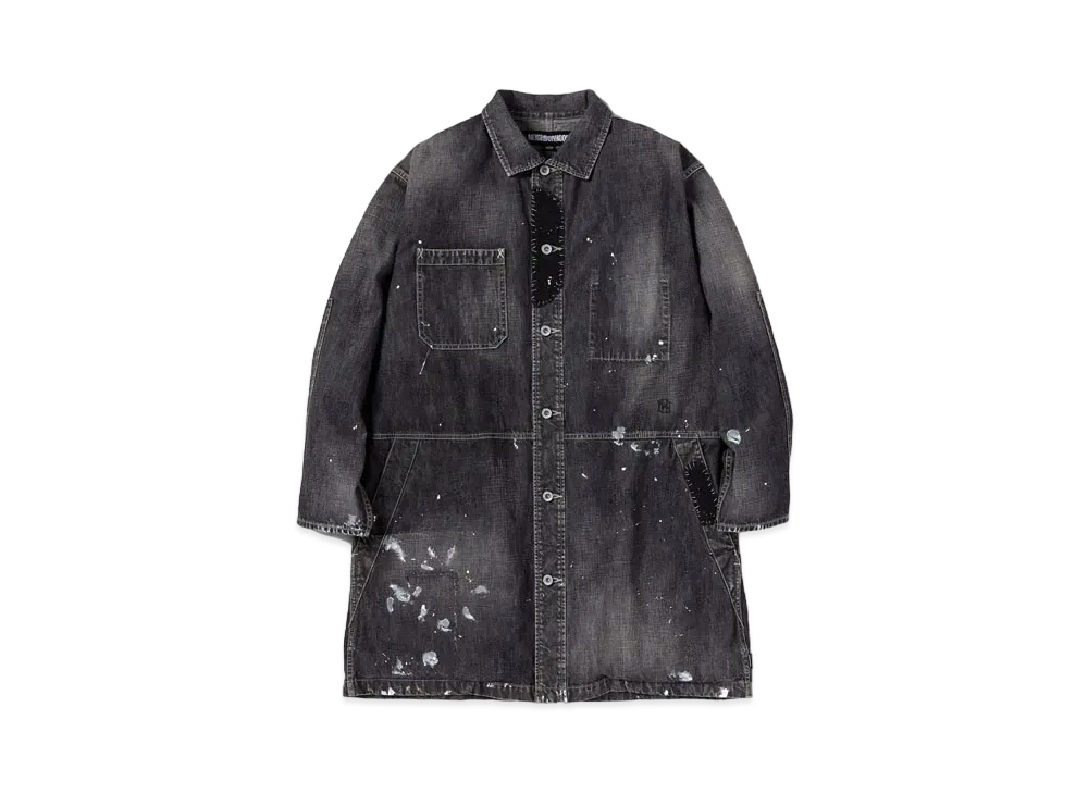 NEIGHBORHOOD Savage Denim Dealer Coat . CO "Black"