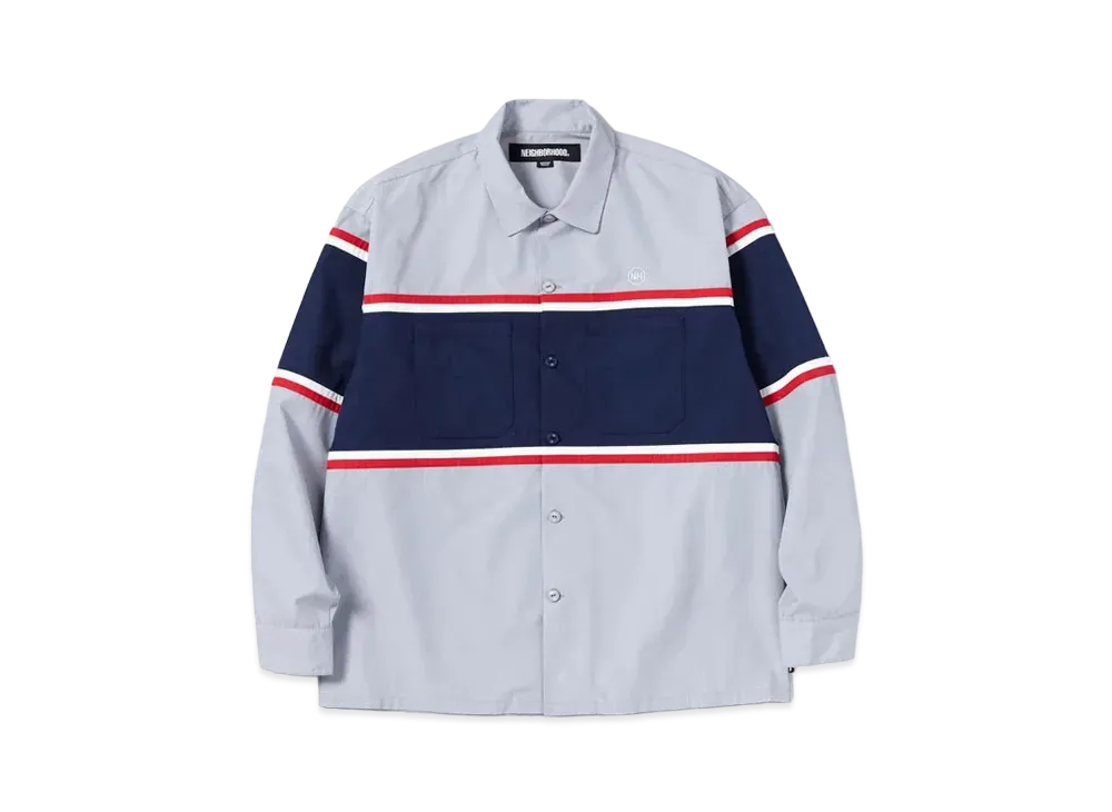 NEIGHBORHOOD Classic Line Work SH LS . EC "Gray"