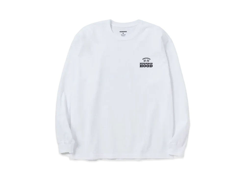 NEIGHBORHOOD NH Tee-2 LS . CO "White"