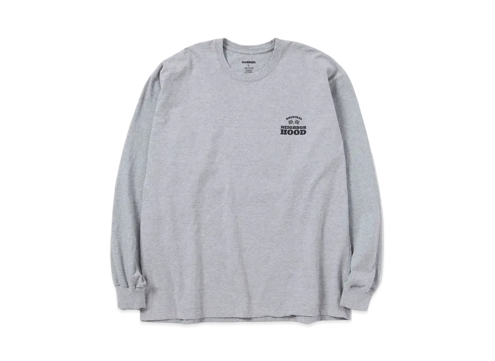 NEIGHBORHOOD NH Tee-2 LS . CO "Gray"