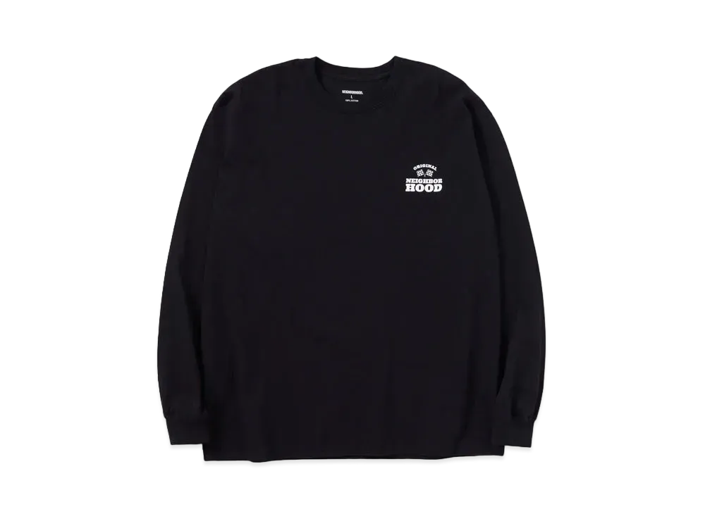 NEIGHBORHOOD NH Tee-2 LS . CO "Black"