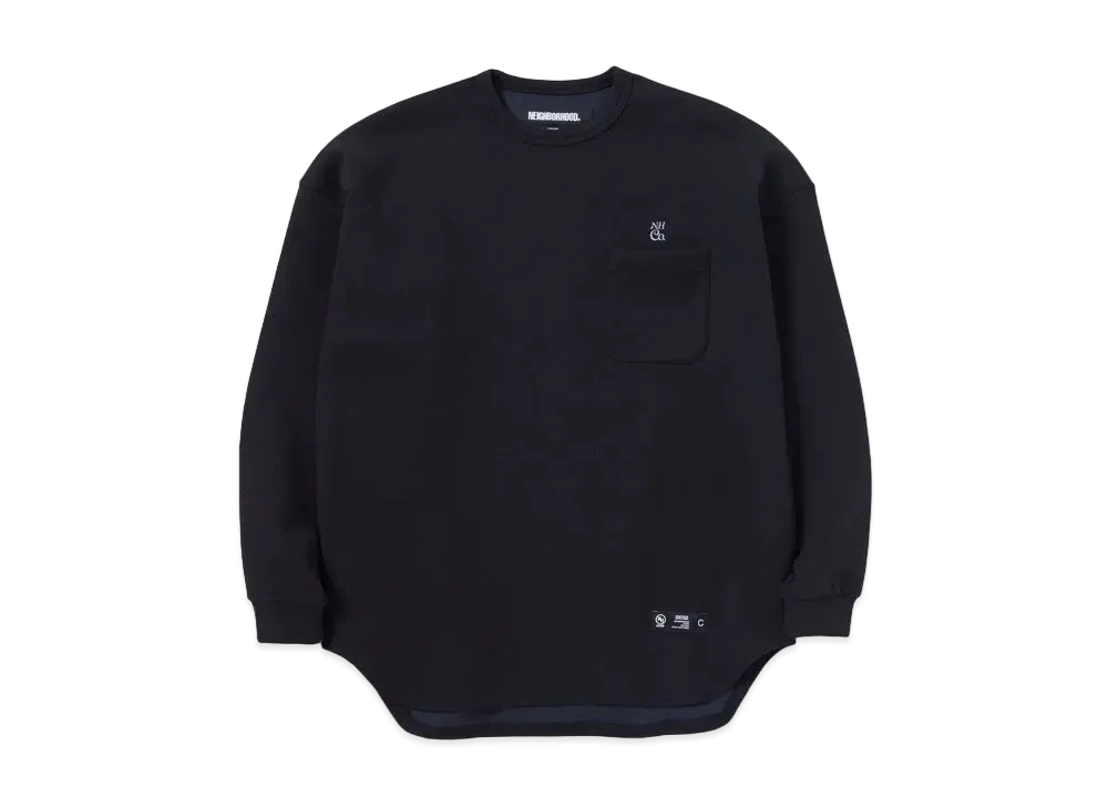 NEIGHBORHOOD Double Crewneck LS . EC "Black"
