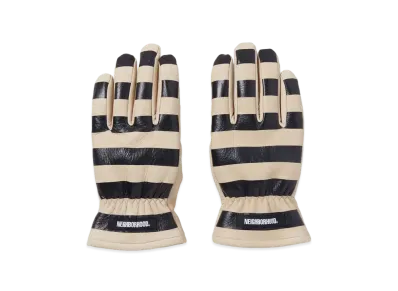 NEIGHBORHOOD Leather Border Glove . DL "Ivory"