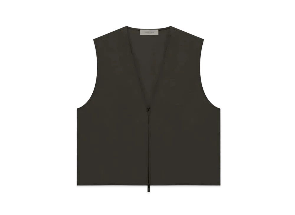 FEAR OF GOD ESSENTIALS Vest "Off Black"