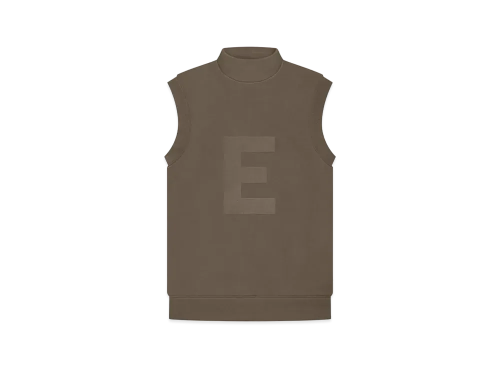 FEAR OF GOD ESSENTIALS Mockneck Vest "Wood"