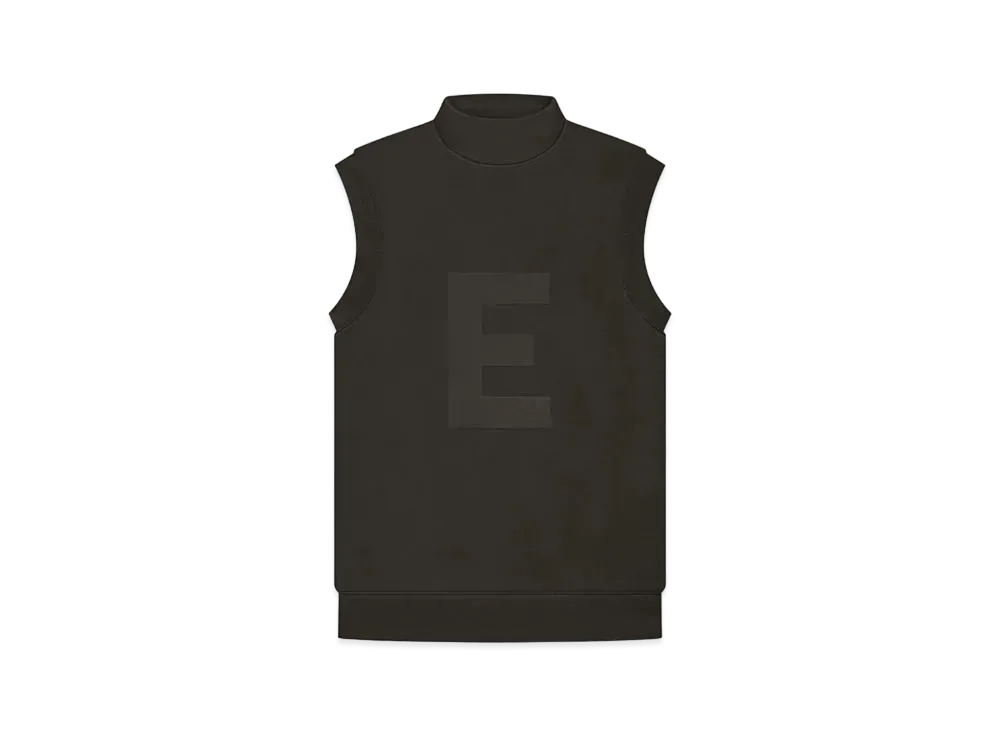 FEAR OF GOD ESSENTIALS Mockneck Vest "Off Black"