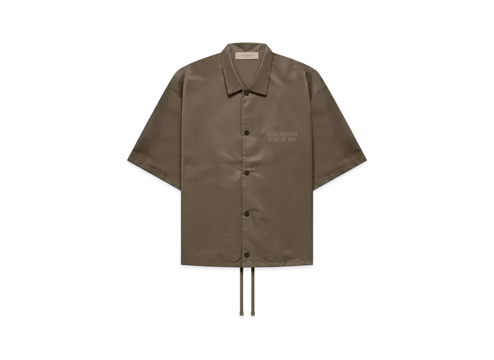 FEAR OF GOD ESSENTIALS SS Nylon Shirt "Wood"