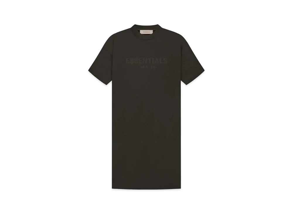 FEAR OF GOD ESSENTIALS Tee Dress "Off Black"