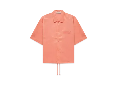 FEAR OF GOD ESSENTIALS SS Nylon Shirt "Coral"