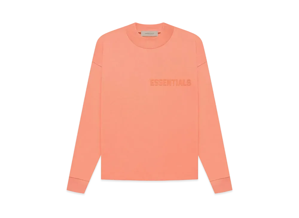 FEAR OF GOD ESSENTIALS LS Tee "Coral"