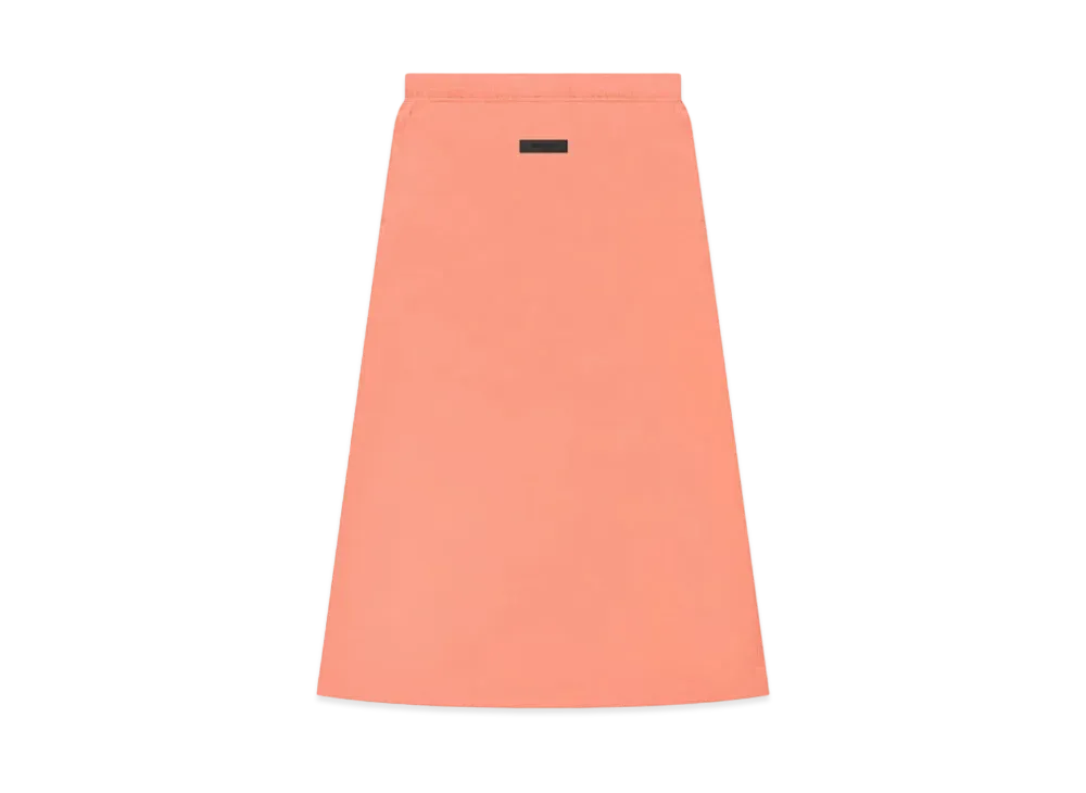 FEAR OF GOD ESSENTIALS MID Length Skirt "Coral"