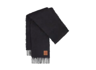 LOEWE Scarf In Wool And Mohair "Black"