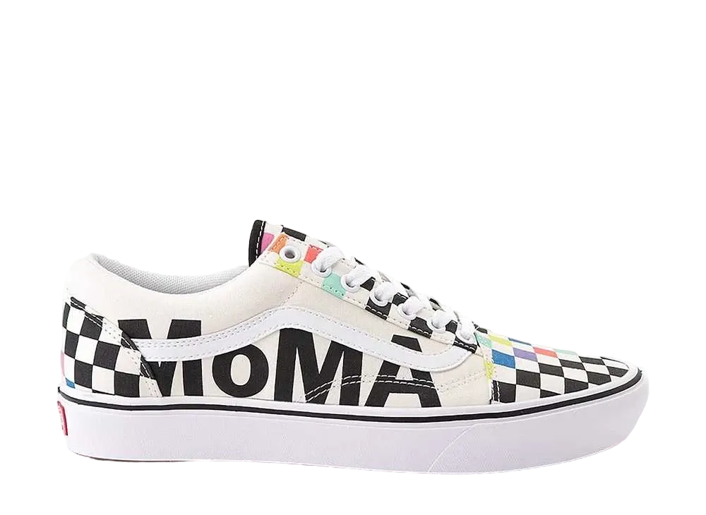 MoMA × Vans ComfyCush Old Skool Checkerboard "White/Rainbow"