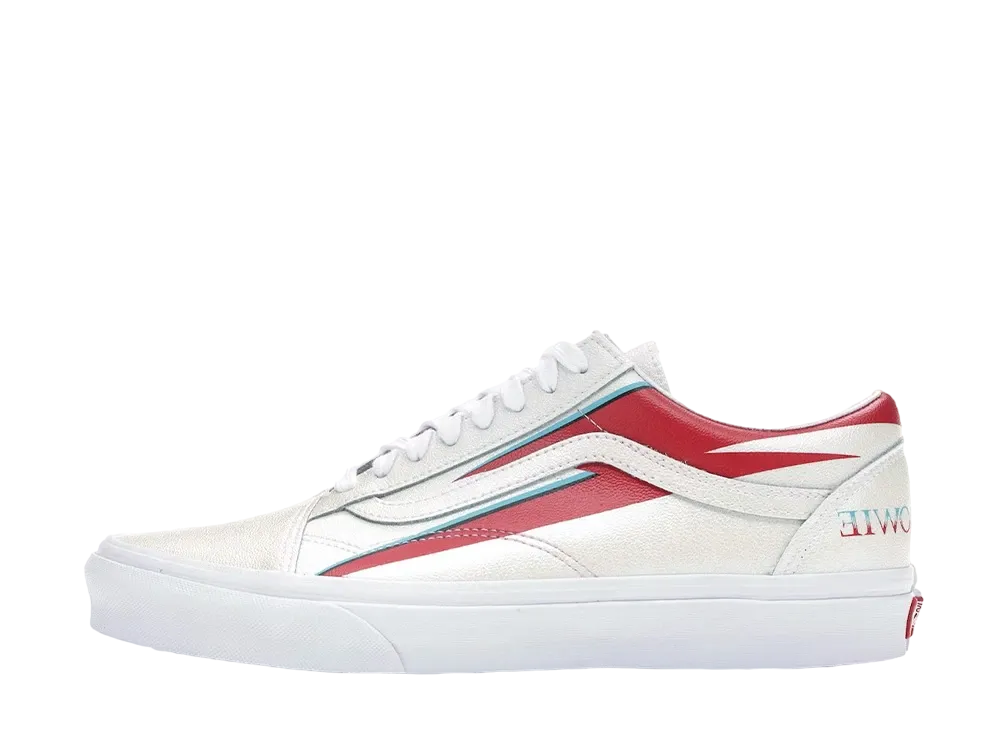 David Bowie × Vans Old Skool Aladdin Sane "Cream/Red"