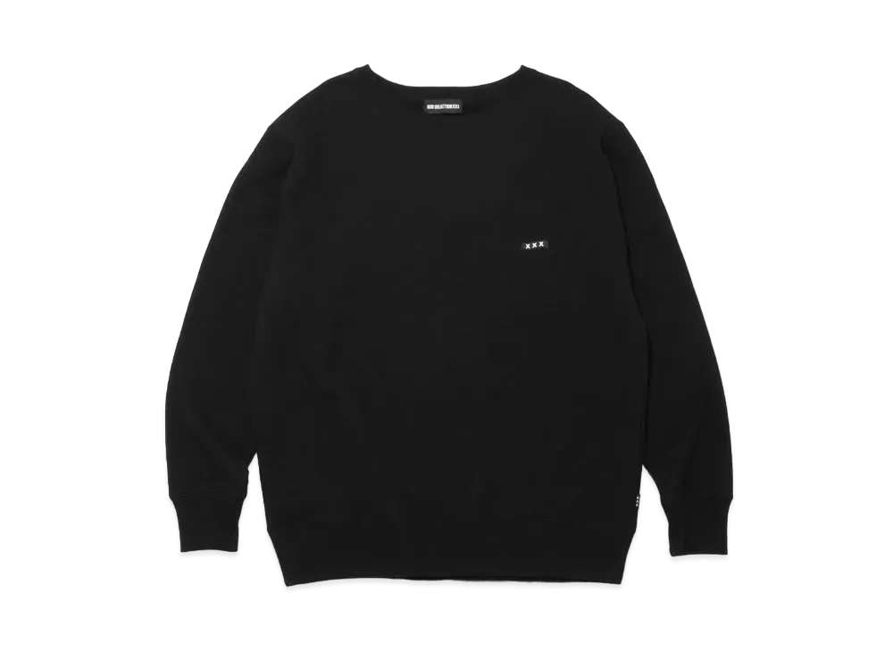 GOD SELECTION XXX Crew Neck Sweat Shirt GX-S22-CS-01 "Black"