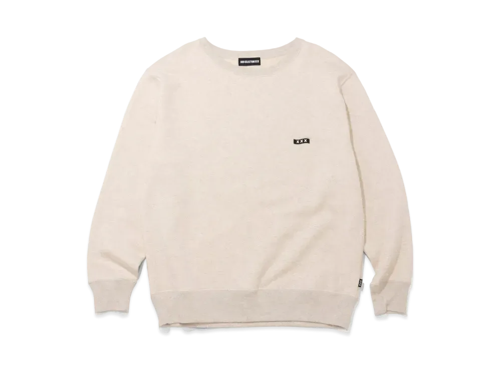 GOD SELECTION XXX Crew Neck Sweat Shirt GX-S22-CS-01 "Oatmeal"