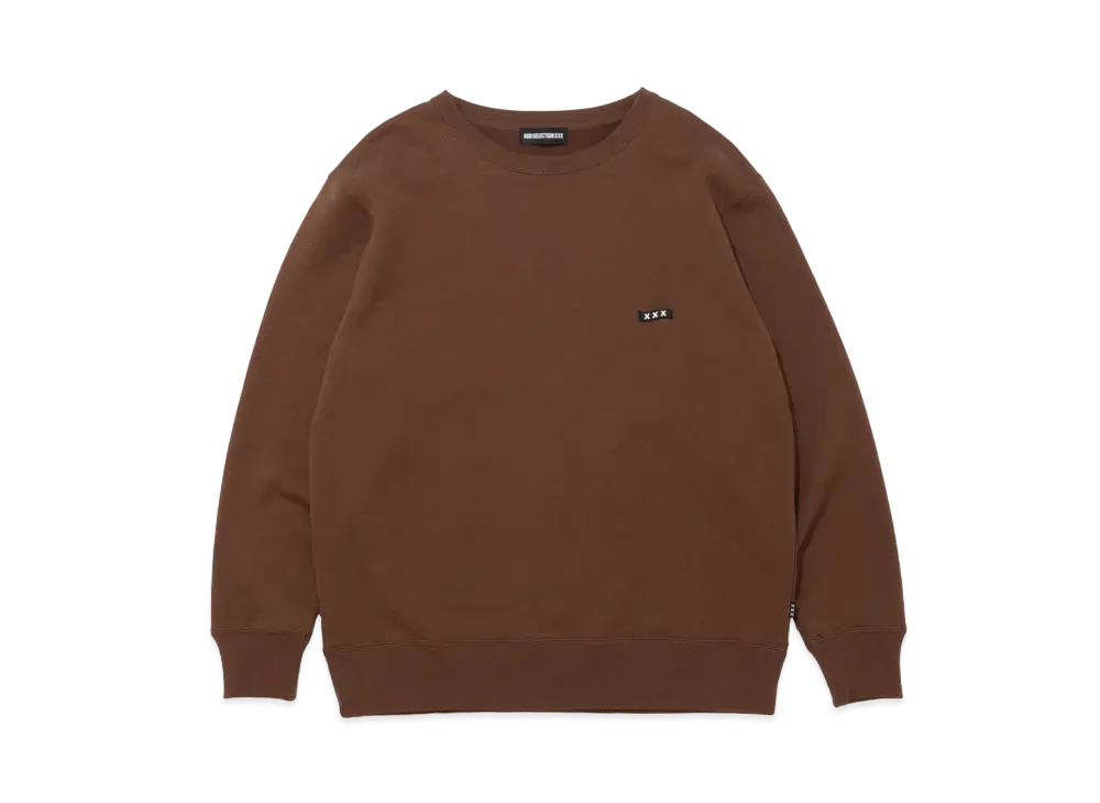 GOD SELECTION XXX Crew Neck Sweat Shirt GX-S22-CS-01 "Brown"