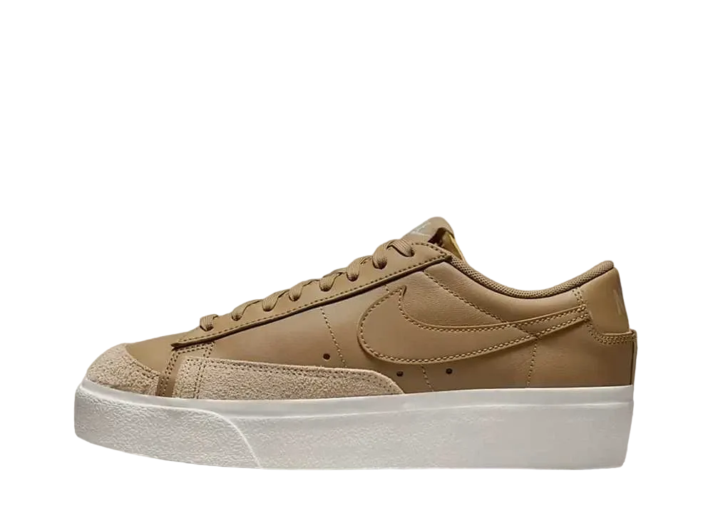 ナイキ ウィメンズ ブレーザー ロー プラットフォーム "ダークドリフトウッド/ヘンプ/セイル"
