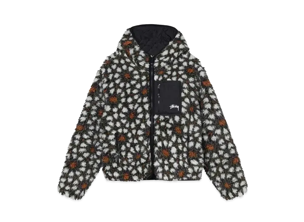 Stussy Pattern Sherpa Jacket "Natural"