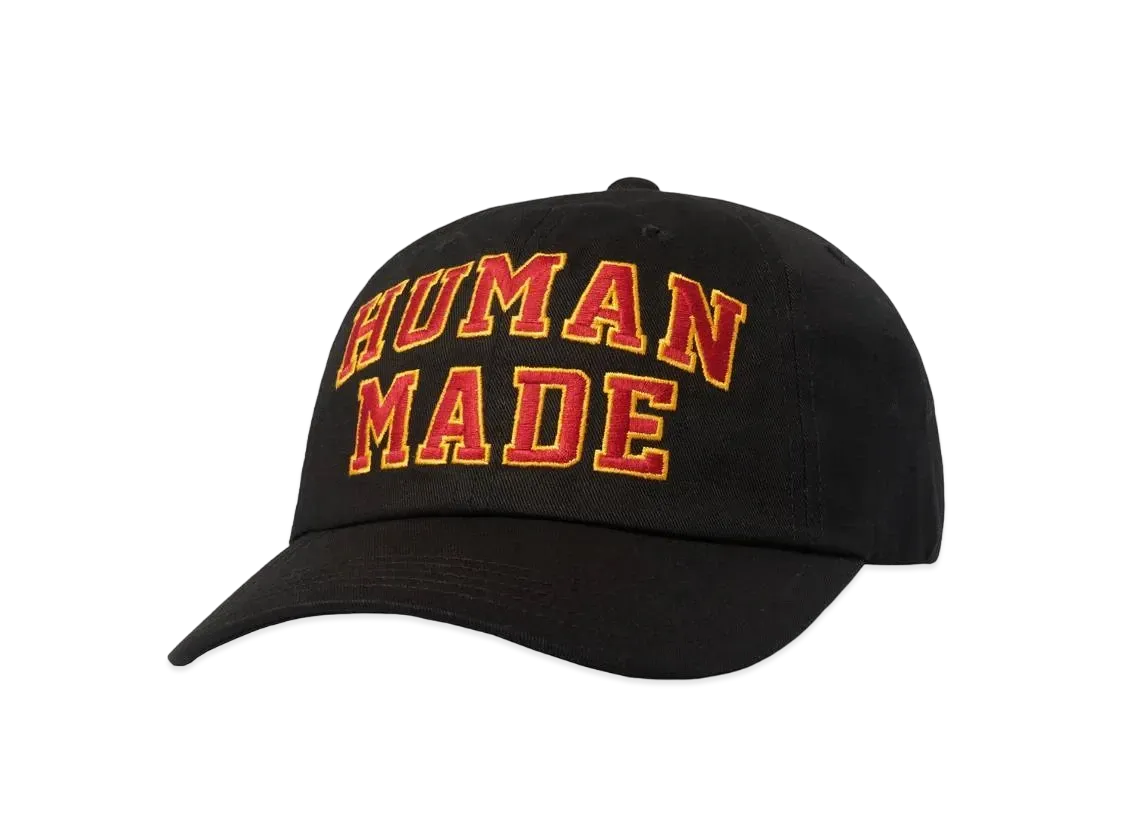 HUMAN MADE 6 PANEL TWILL CAP #2 "Black"