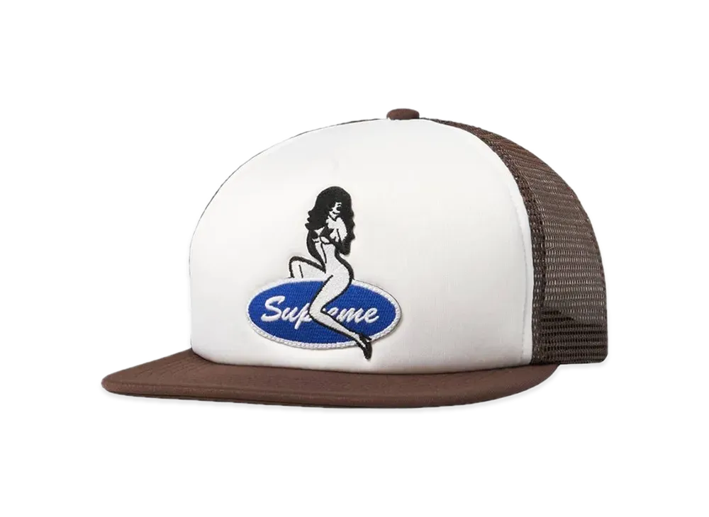 Supreme Pin Up Mesh Back 5-Panel "Brown"