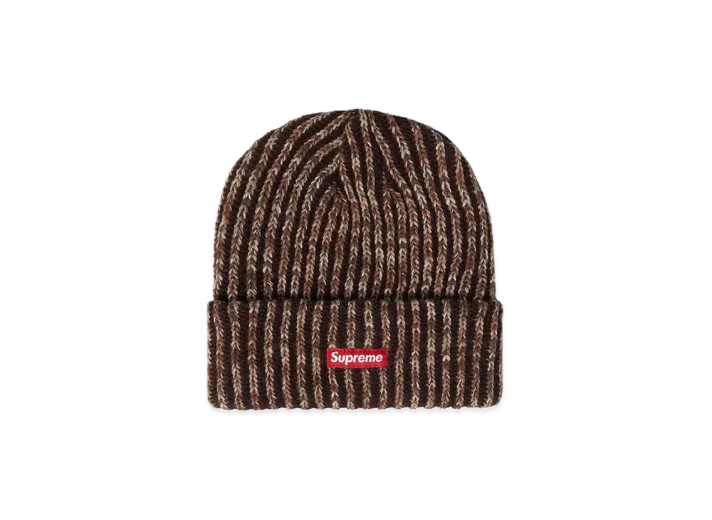 Supreme Rainbow Knit Loose Gauge Beanie "Dark Brown" (21FW)