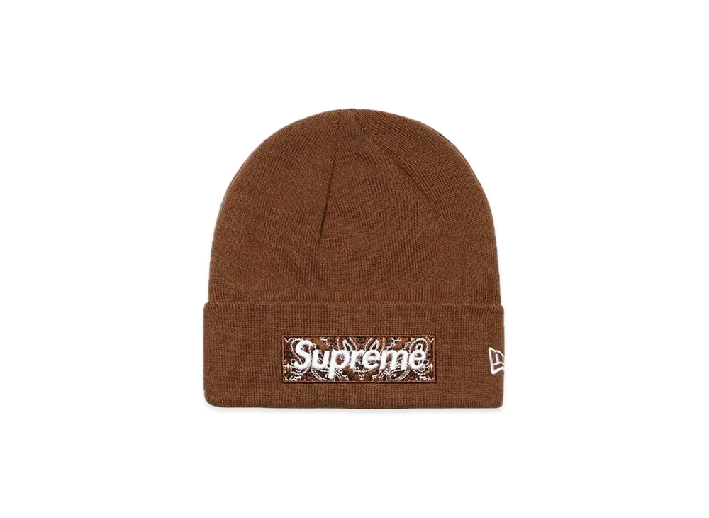 Supreme New Era® Box Logo Beanie "Brown"