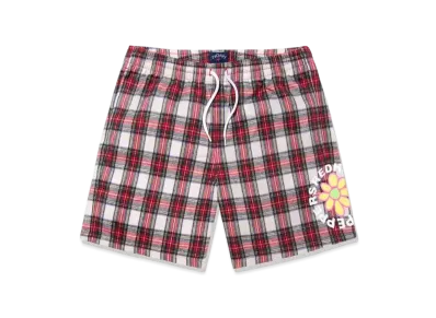 Noah x Red Hot Chili Peppers Flower Logo Shorts "Natural/Red"
