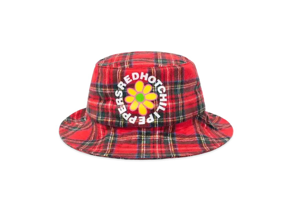 Noah x Red Hot Chili Peppers Flower Logo Crusher "Red/Green Plaid"