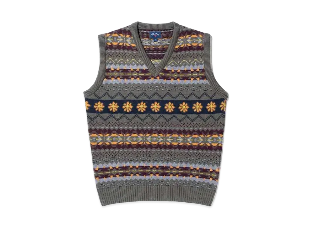 noah x レッドホットチリペッパーズ フラワー セーター ベスト Noah x Red Hot Chili Peppers Flower Sweater Vest 