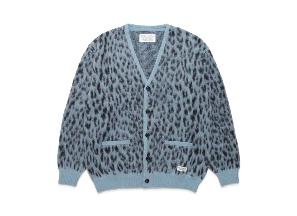 トップス WACKO MARIA CHECK MOHAIR CARDIGAN WACKO MARIA CHECK MOHAIR CARDIGAN WACKO MARIA Mohair Knit