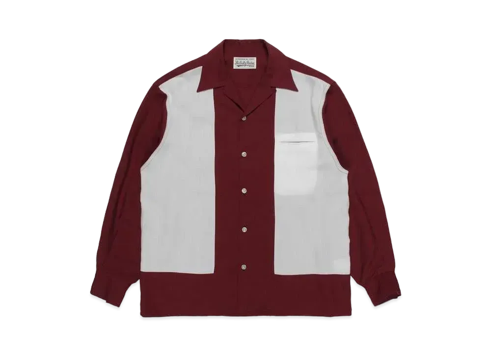 WACKO MARIA 50's Shirt "Dark Red"
