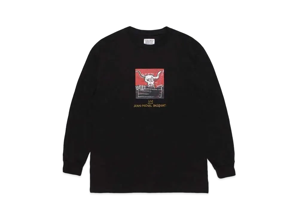 WACKO MARIA JEAN-MICHEL BASQUIAT / Long Sleeve T-Shirt "Black"