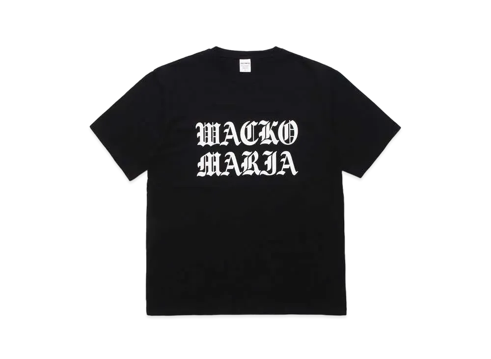 WACKO MARIA Washed Heavy Weight T-Shirt #1 "Black"