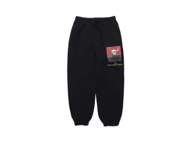 WACKO MARIA JEAN-MICHEL BASQUIAT / Washed Heavy Weight Crew Nek Sweat Pants "Black"