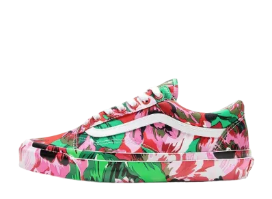 KENZO × Vans Old Skool "Floral Red/White"