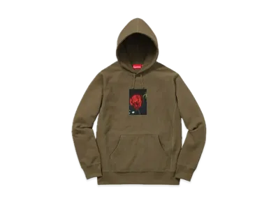 Supreme Araki Rose Hooded Sweatshirt "Olive"