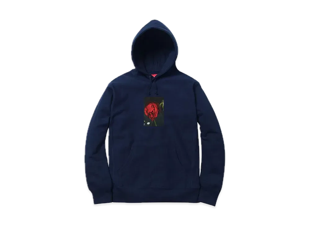 Supreme Araki Rose Hooded Sweatshirt "Navy"