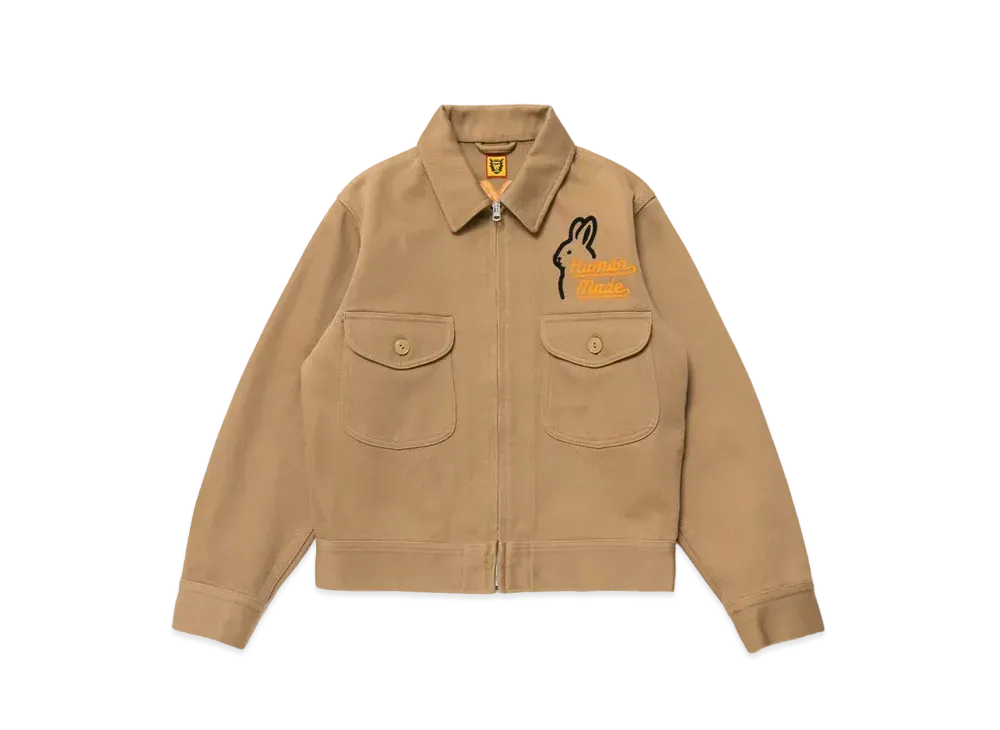 HUMAN MADE Zip-Up Work Jacket "Beige"