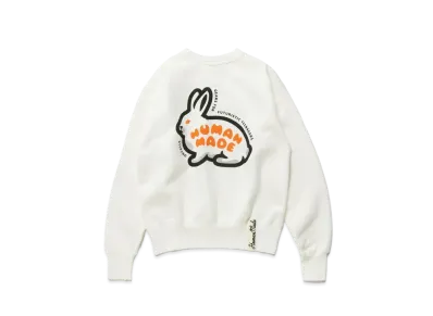 HUMAN MADE Rabbit Tsuriami Sweatshirt "White"