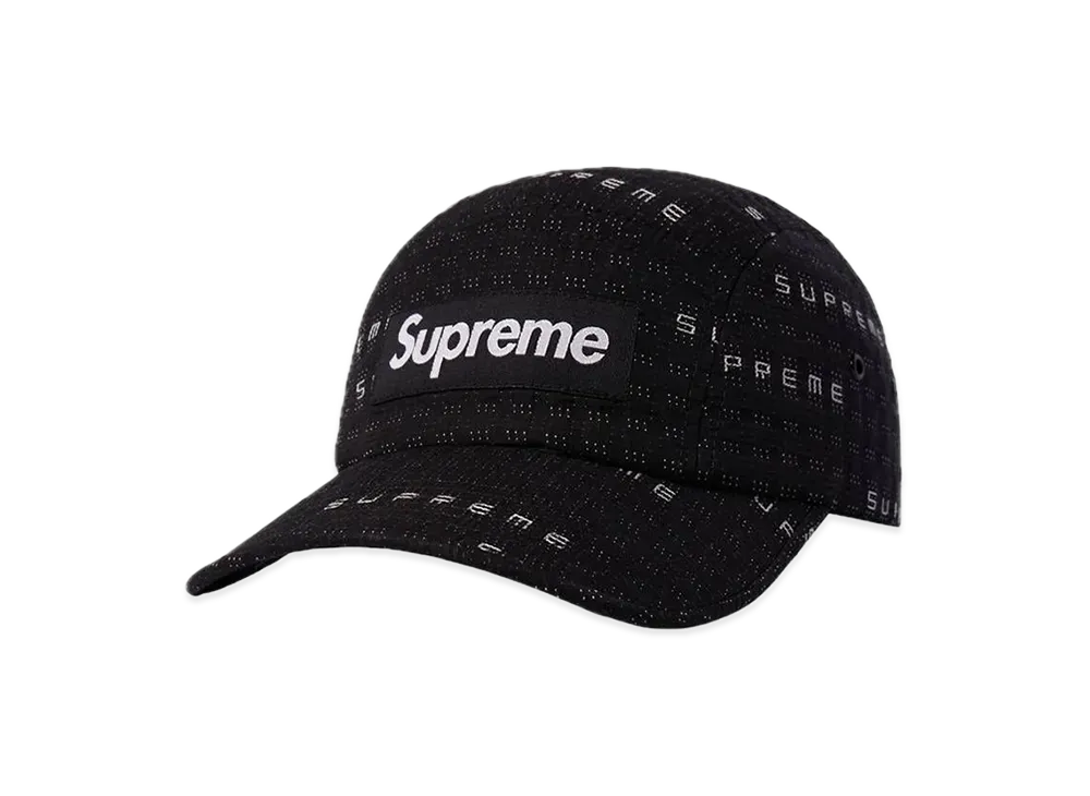 Supreme Stitch Jacquard Camp Cap "Black"