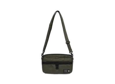A BATHING APE PORTER SOLID CAMO SHOULDER BAG "Olive Drab"