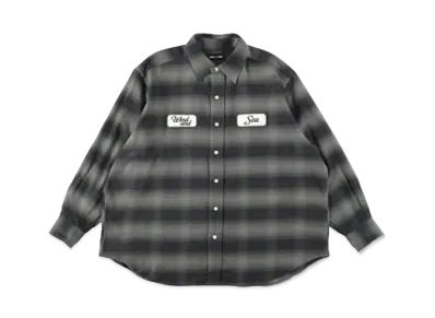 WIND AND SEA WDS Check Shirt "Black"