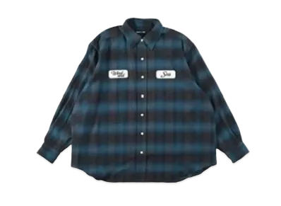 WIND AND SEA WDS Check Shirt "Blue"
