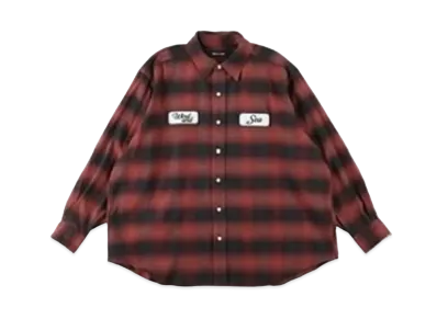 WIND AND SEA WDS Check Shirt "Red"
