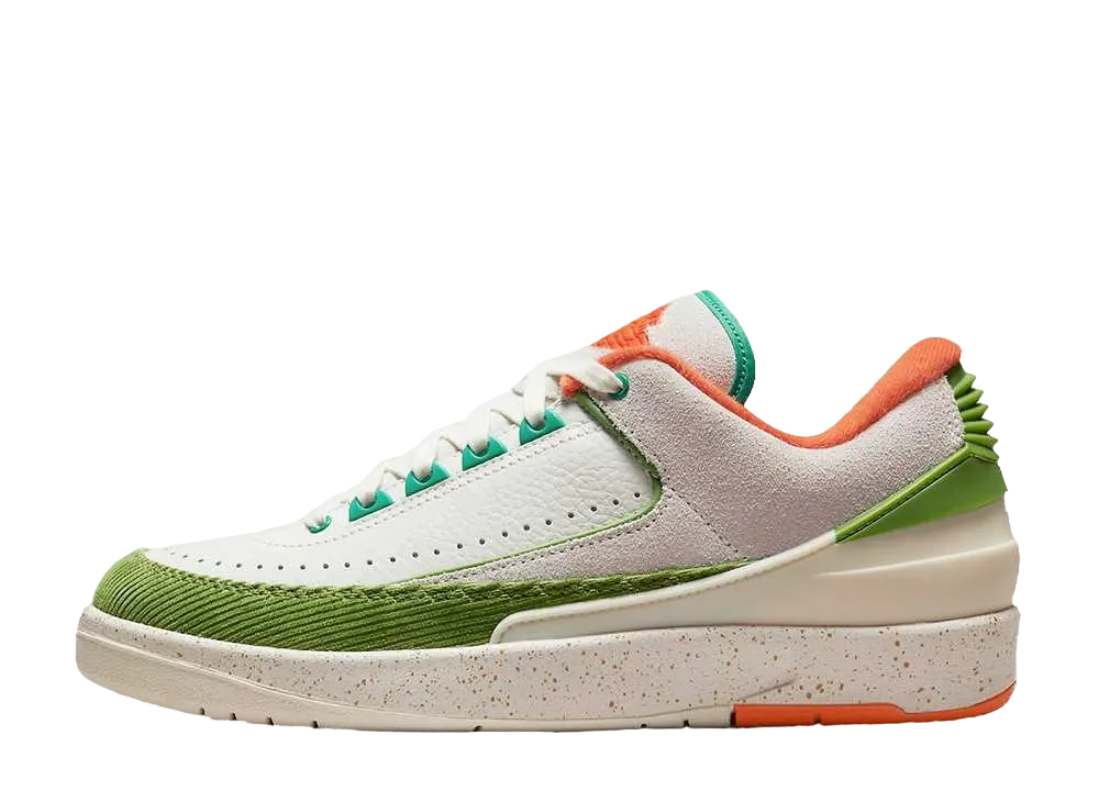 The Titan × Nike Women's Air Jordan 2 Low "Safety Orange/Chlorophyll"